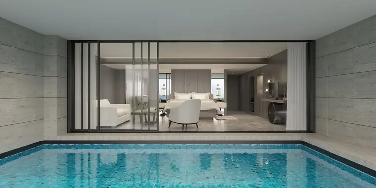 Luxury property with pool